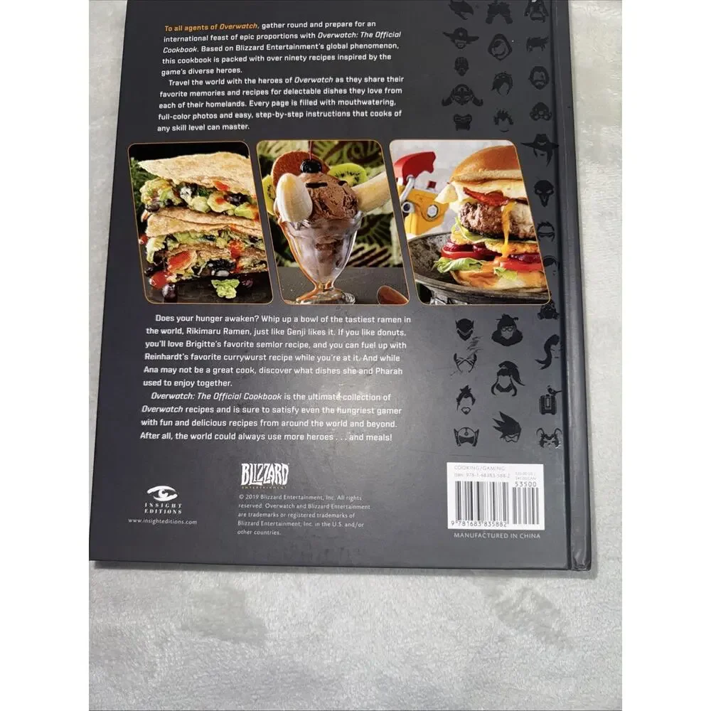 Overwatch: the Official Cookbook by Chelsea Monroe-Cassel (2019, Hardcover)